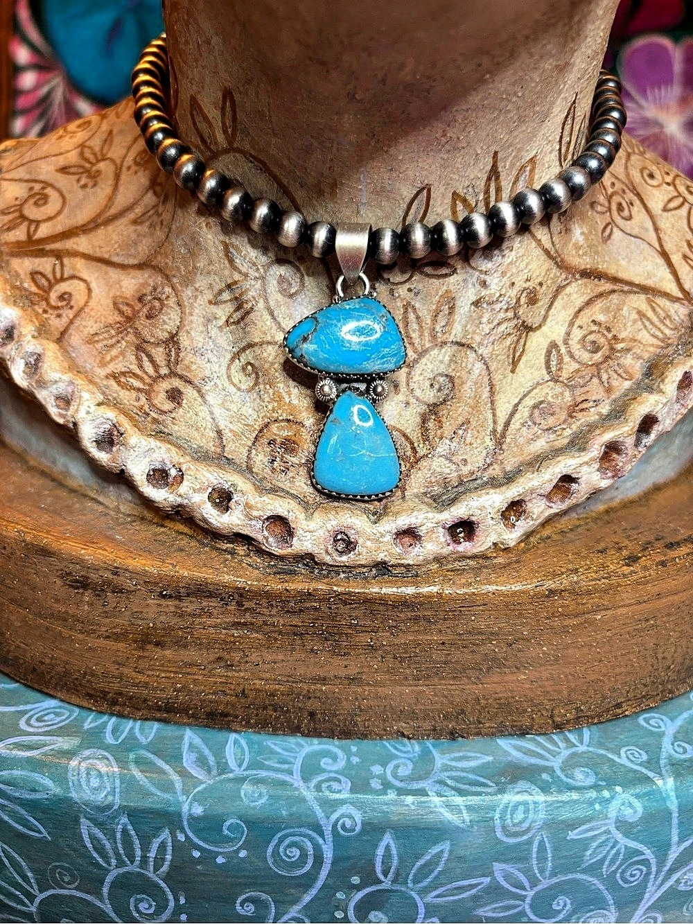 Kingman Turquoise Pendant Necklace (pendant only)